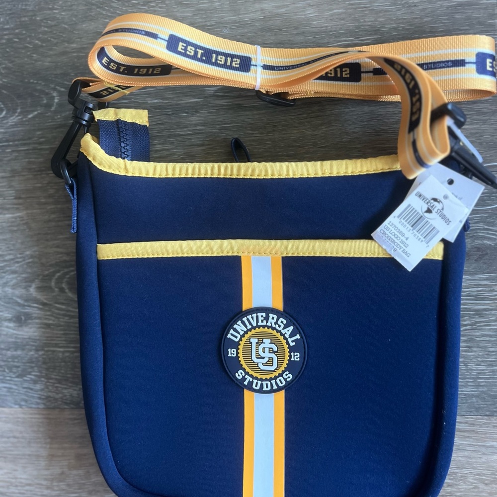 Universal Studios Blue and Gold Messenger Bag